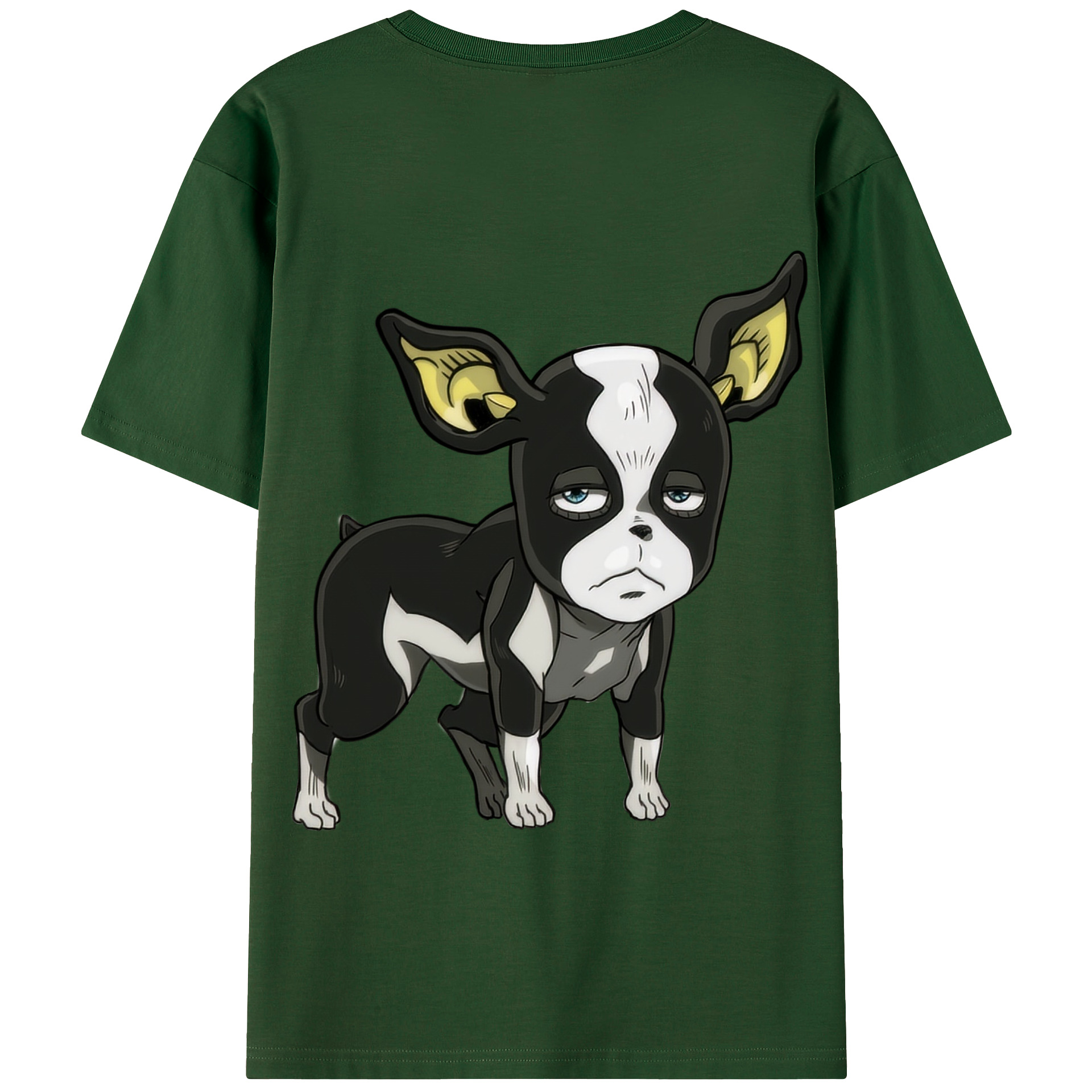 （画像用） ジョジョの奇妙な冒険 イギー JoJo's Bizarre Adventure Iggy 綿100％半袖Tシャツ（背面プリント）